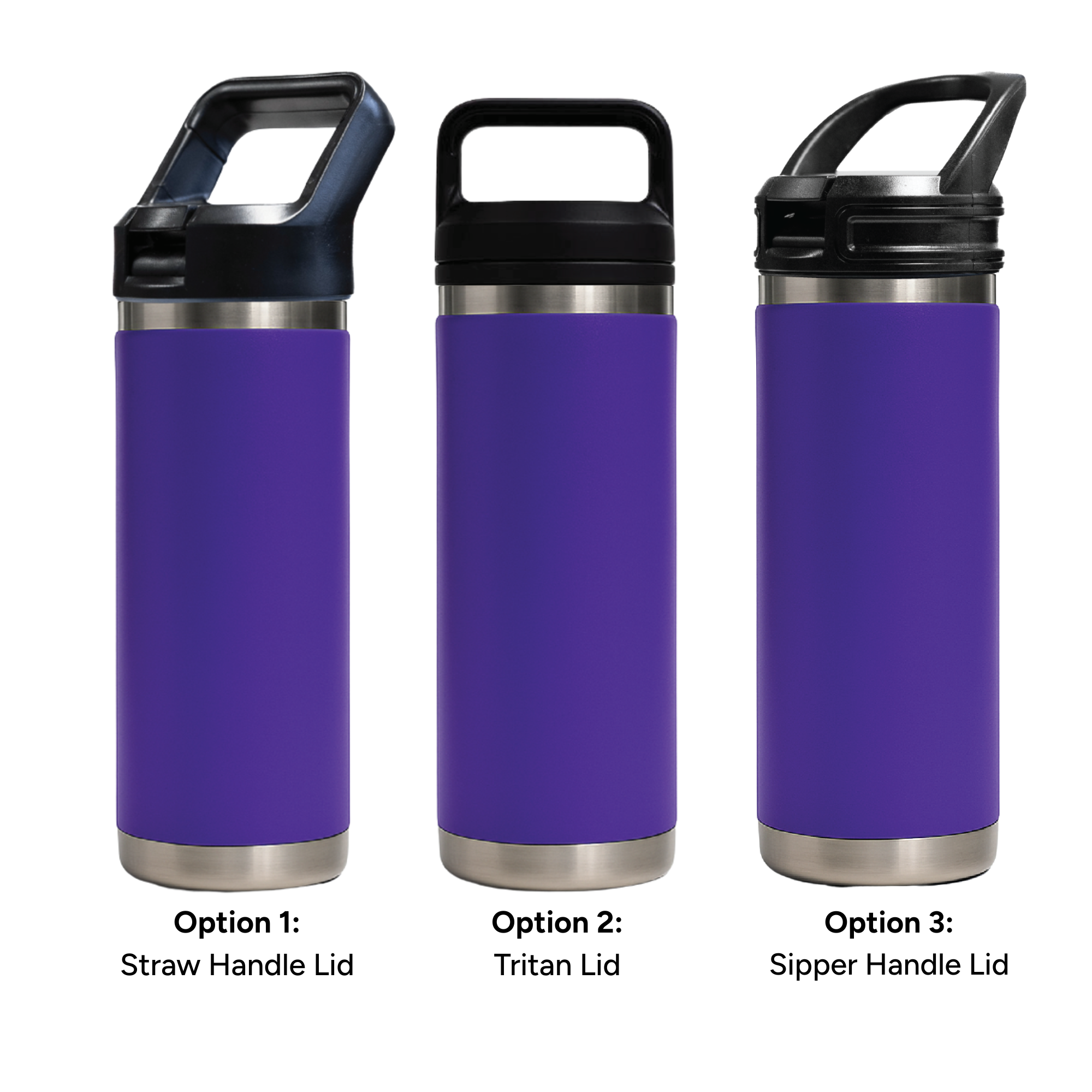 HYDRO – 532ml Vacuum Bottle – 3 Different Lid Options