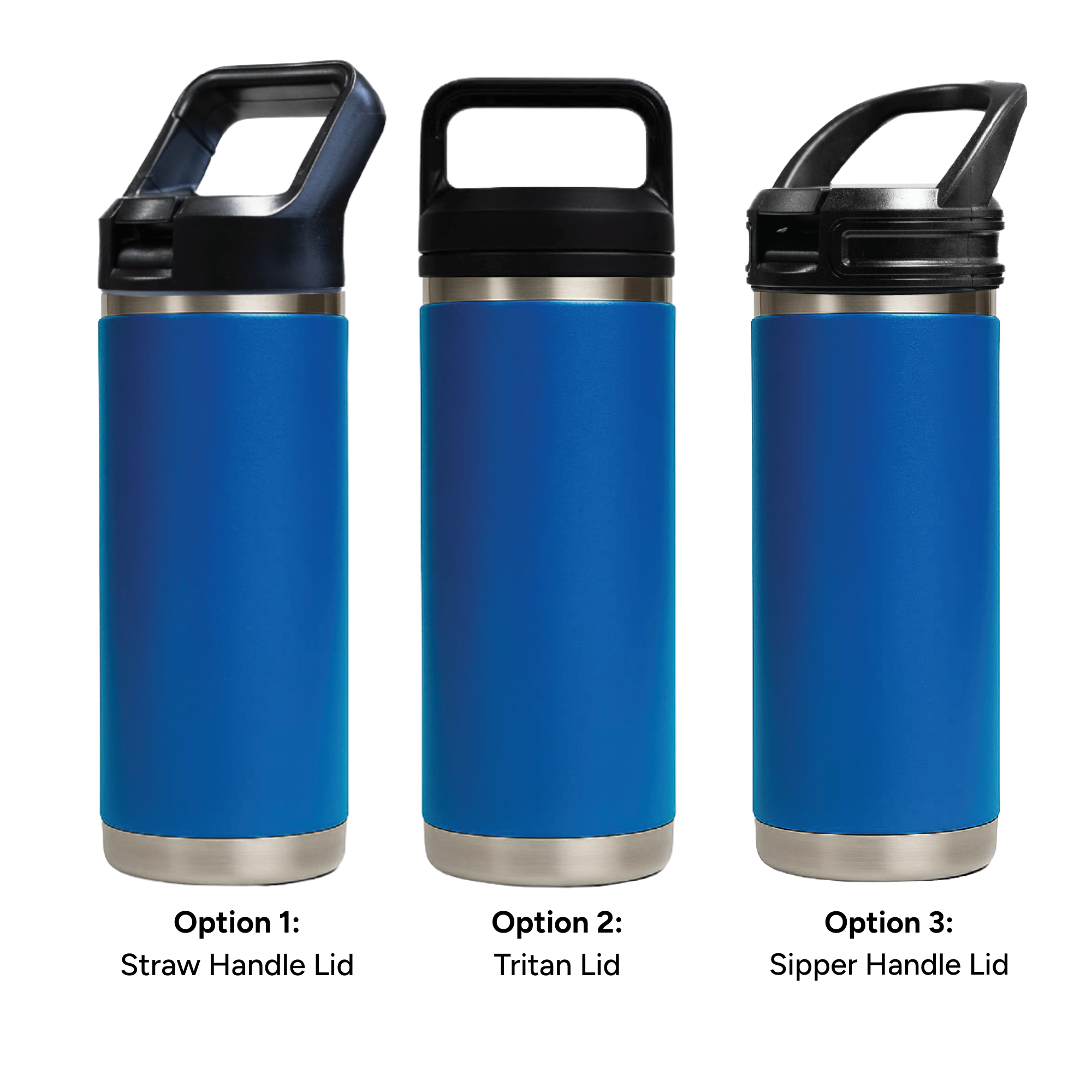 HYDRO – 532ml Vacuum Bottle – 3 Different Lid Options