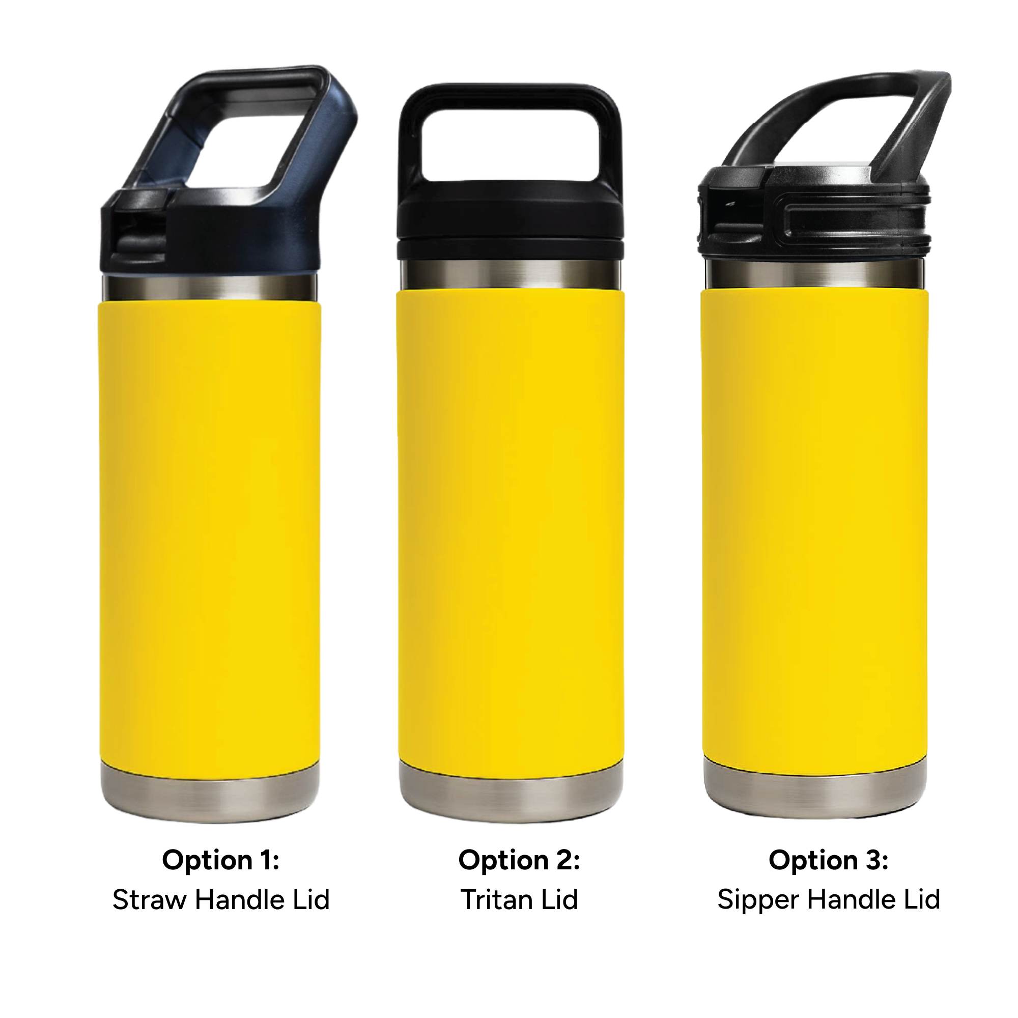 HYDRO – 532ml Vacuum Bottle – 3 Different Lid Options