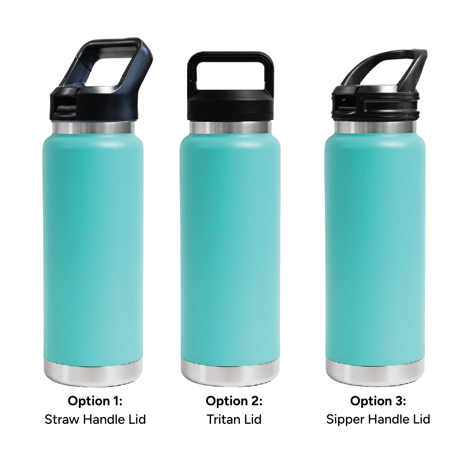 HYDRO – 750ml Vacuum Bottle – 3 Different Lid Options