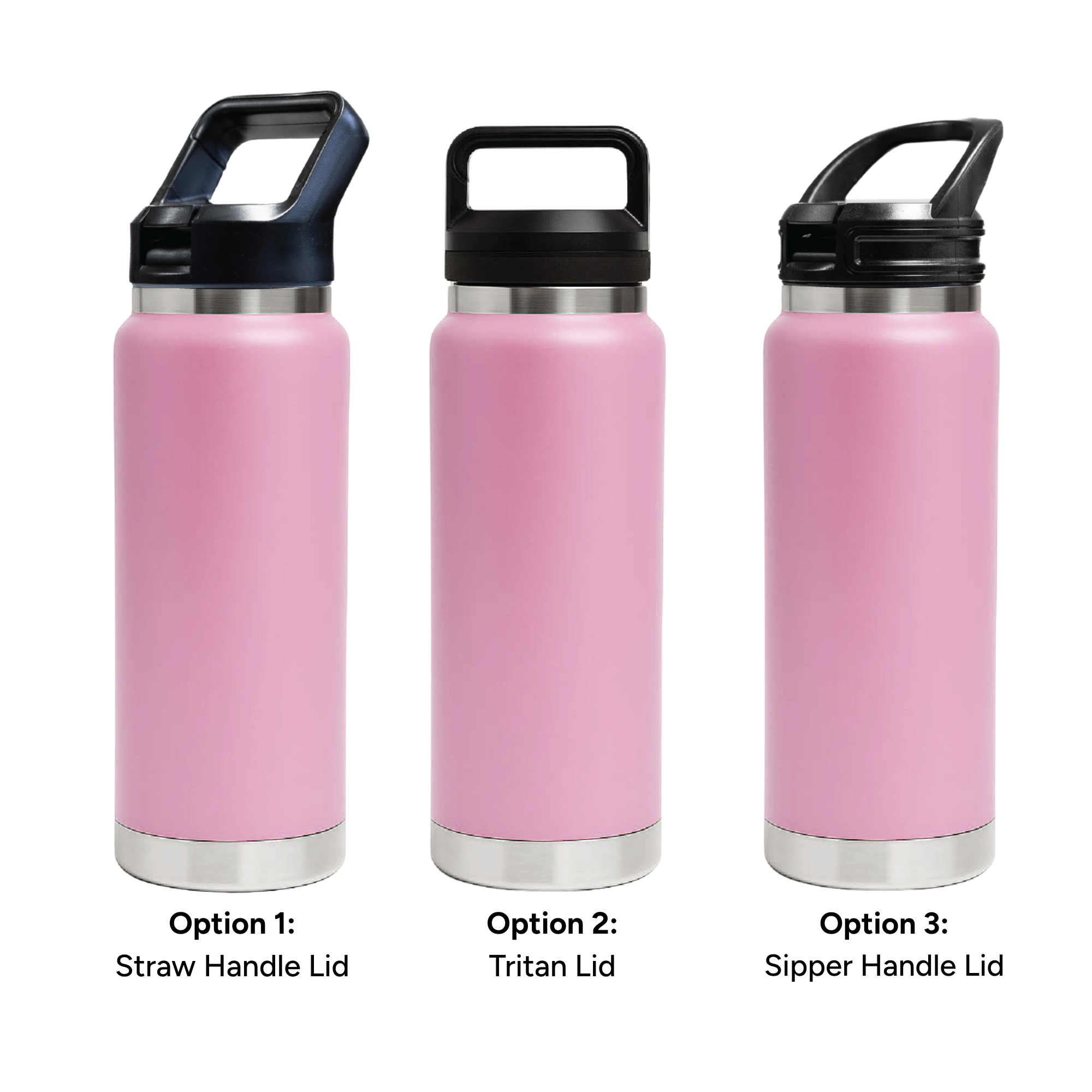 HYDRO – 750ml Vacuum Bottle – 3 Different Lid Options
