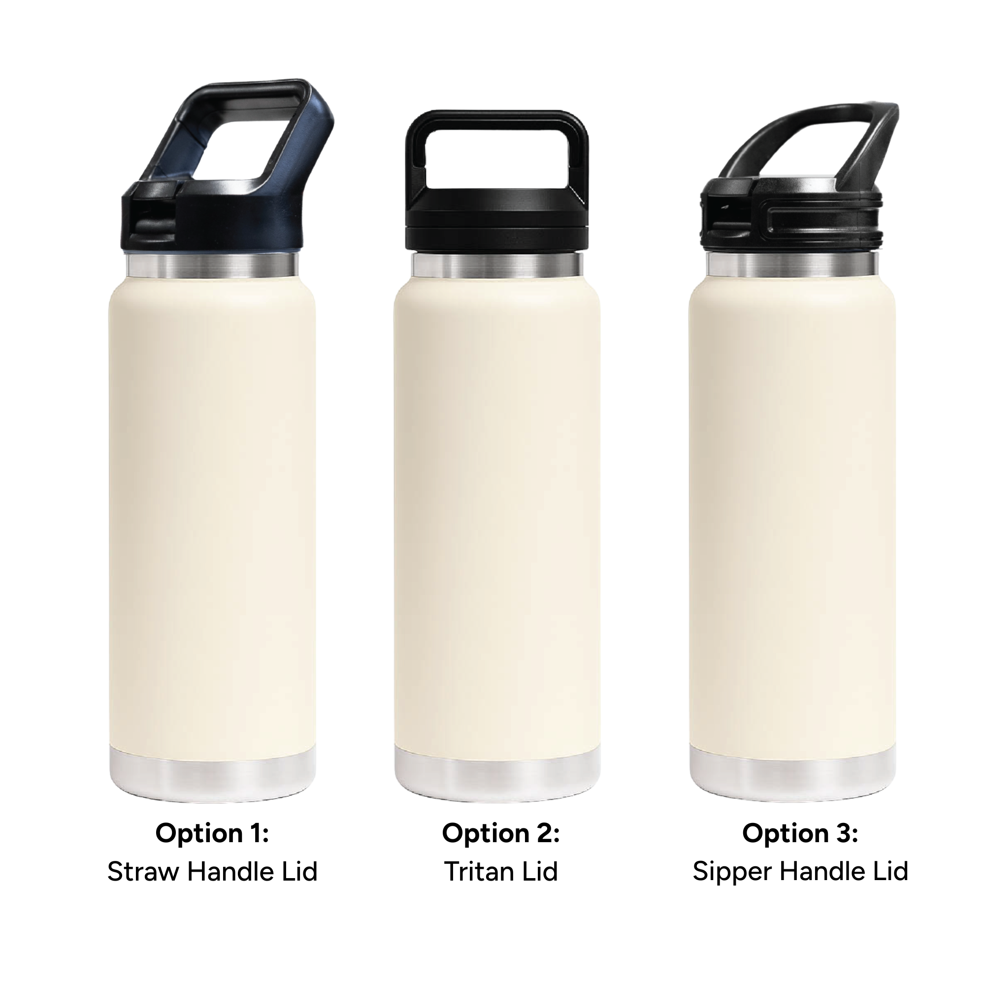 HYDRO – 750ml Vacuum Bottle – 3 Different Lid Options