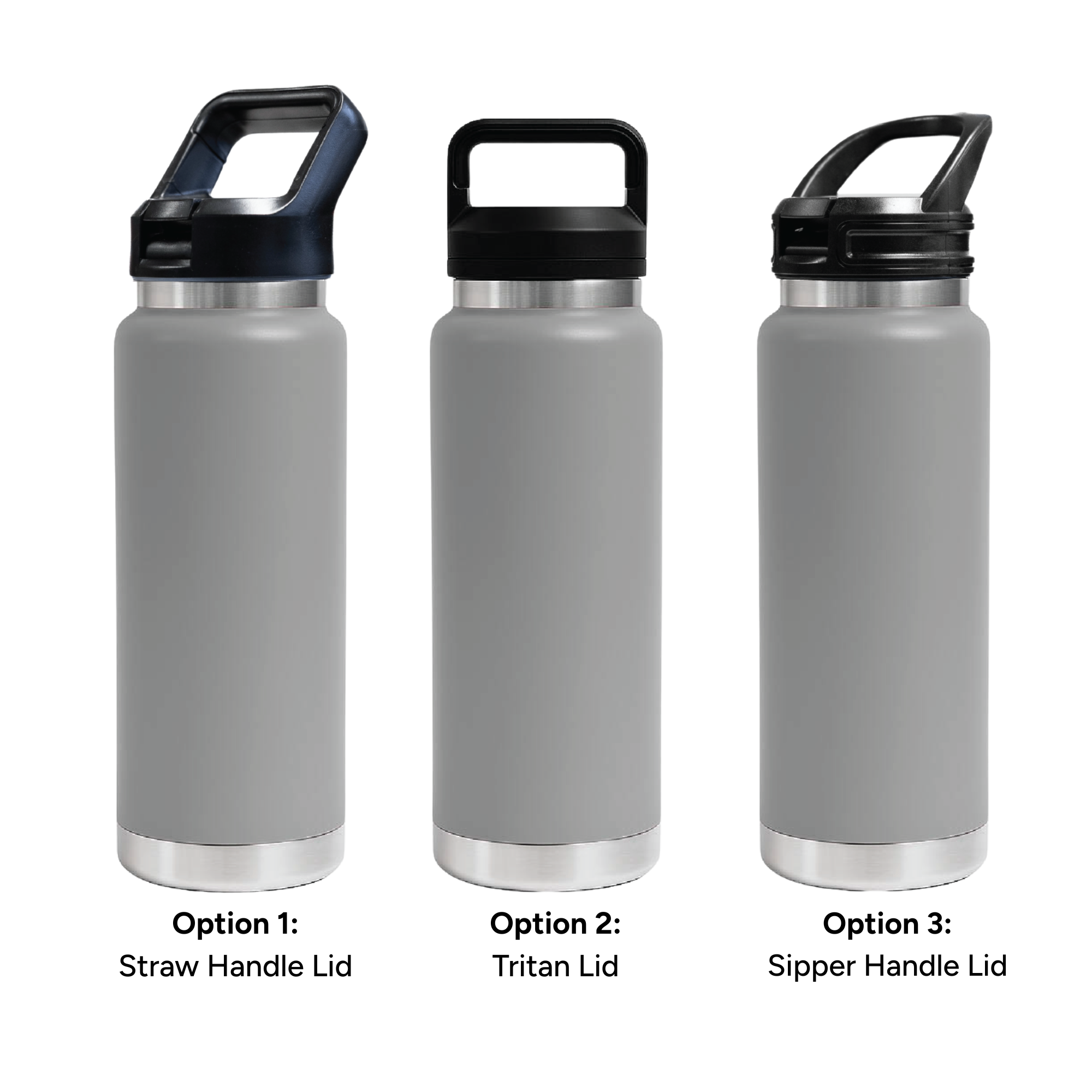 HYDRO – 750ml Vacuum Bottle – 3 Different Lid Options