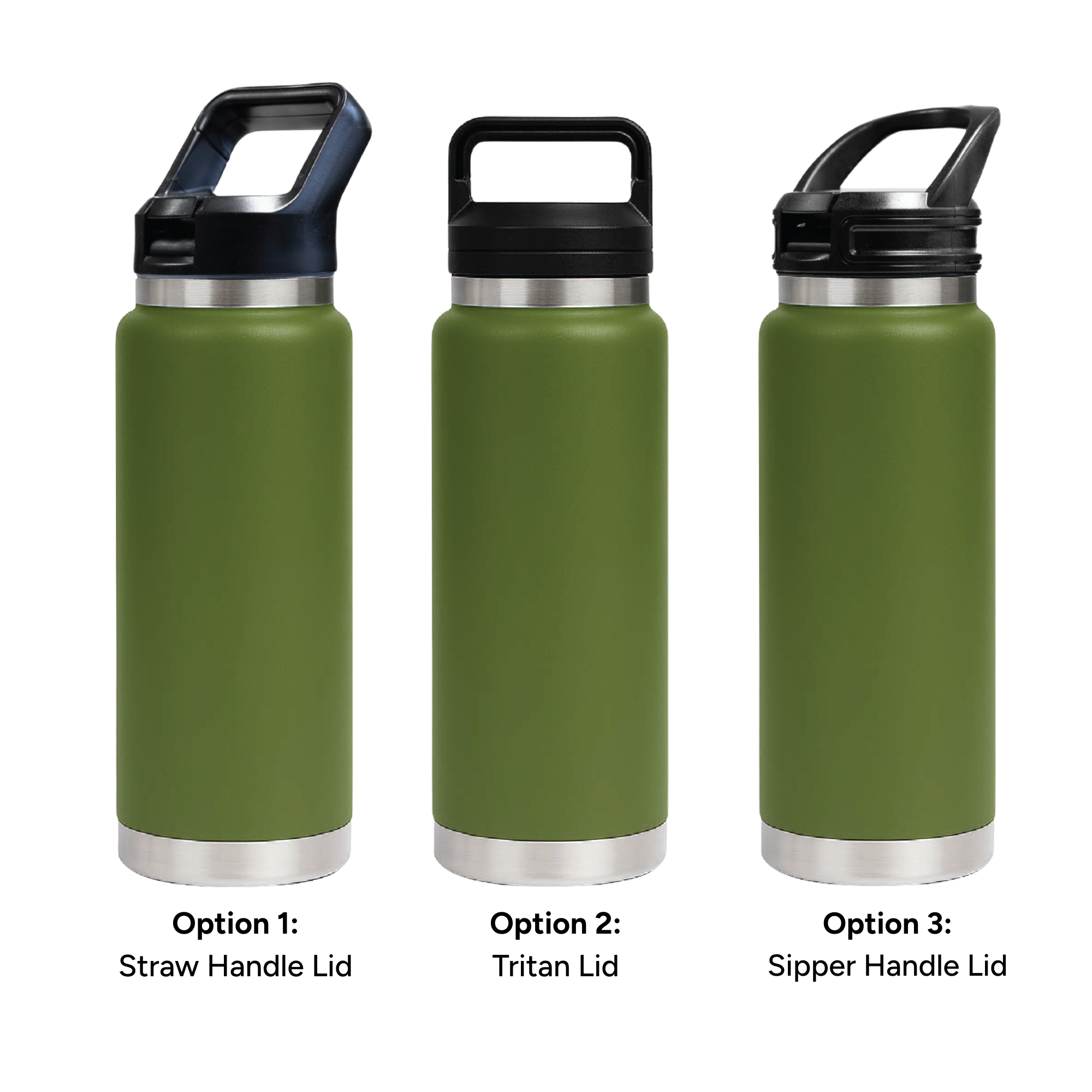 HYDRO – 750ml Vacuum Bottle – 3 Different Lid Options