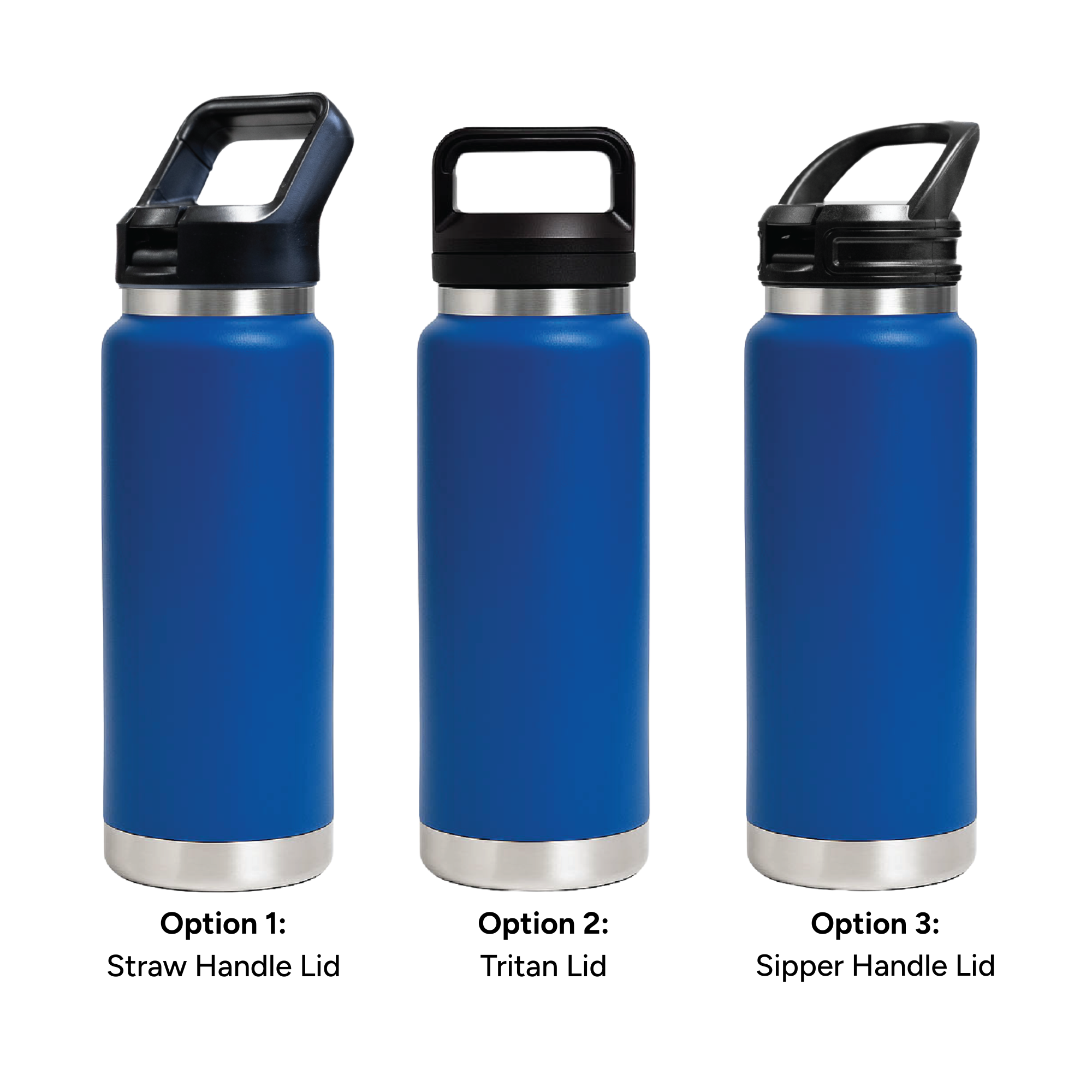 HYDRO – 750ml Vacuum Bottle – 3 Different Lid Options