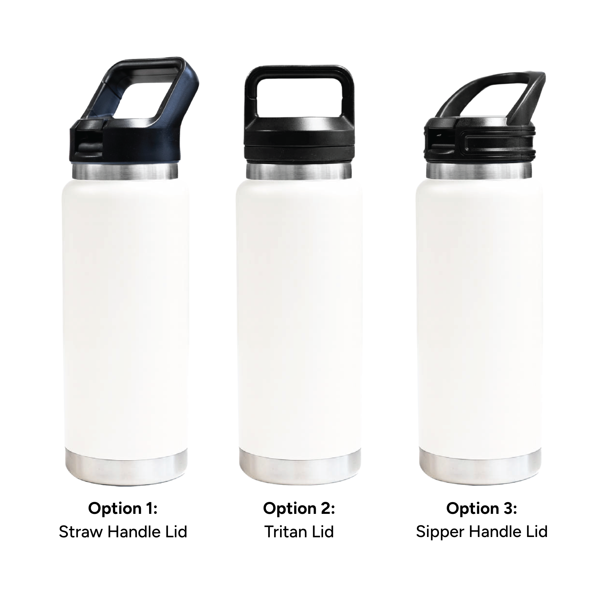 HYDRO – 750ml Vacuum Bottle – 3 Different Lid Options