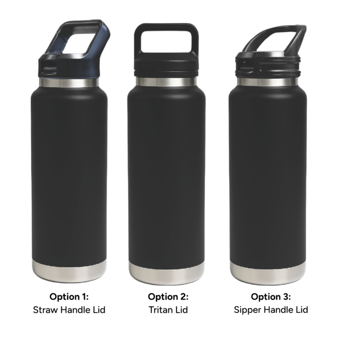 HYDRO – 1L Vacuum Bottle – 3 Different Lid Options