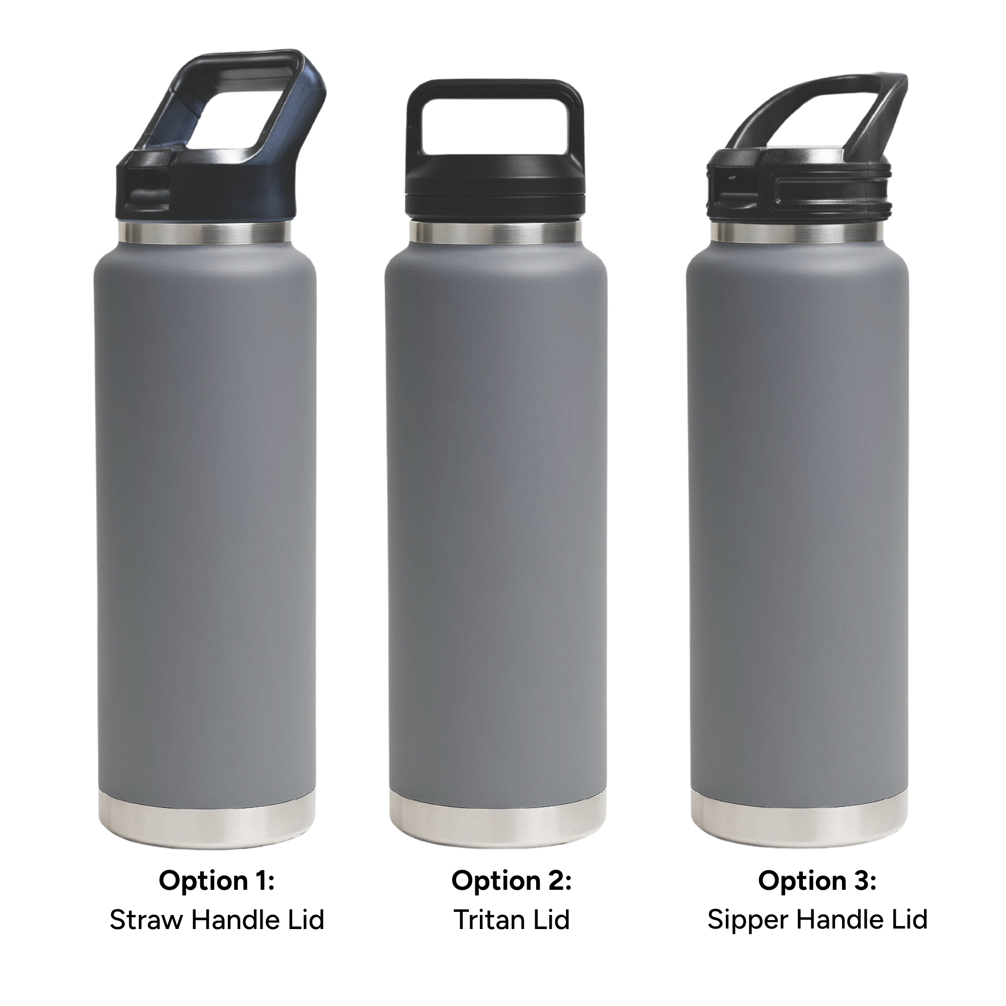HYDRO – 1L Vacuum Bottle – 3 Different Lid Options