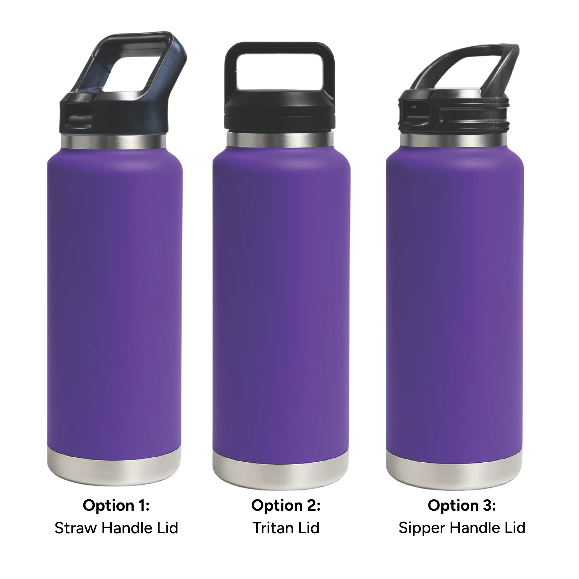 HYDRO – 1L Vacuum Bottle – 3 Different Lid Options