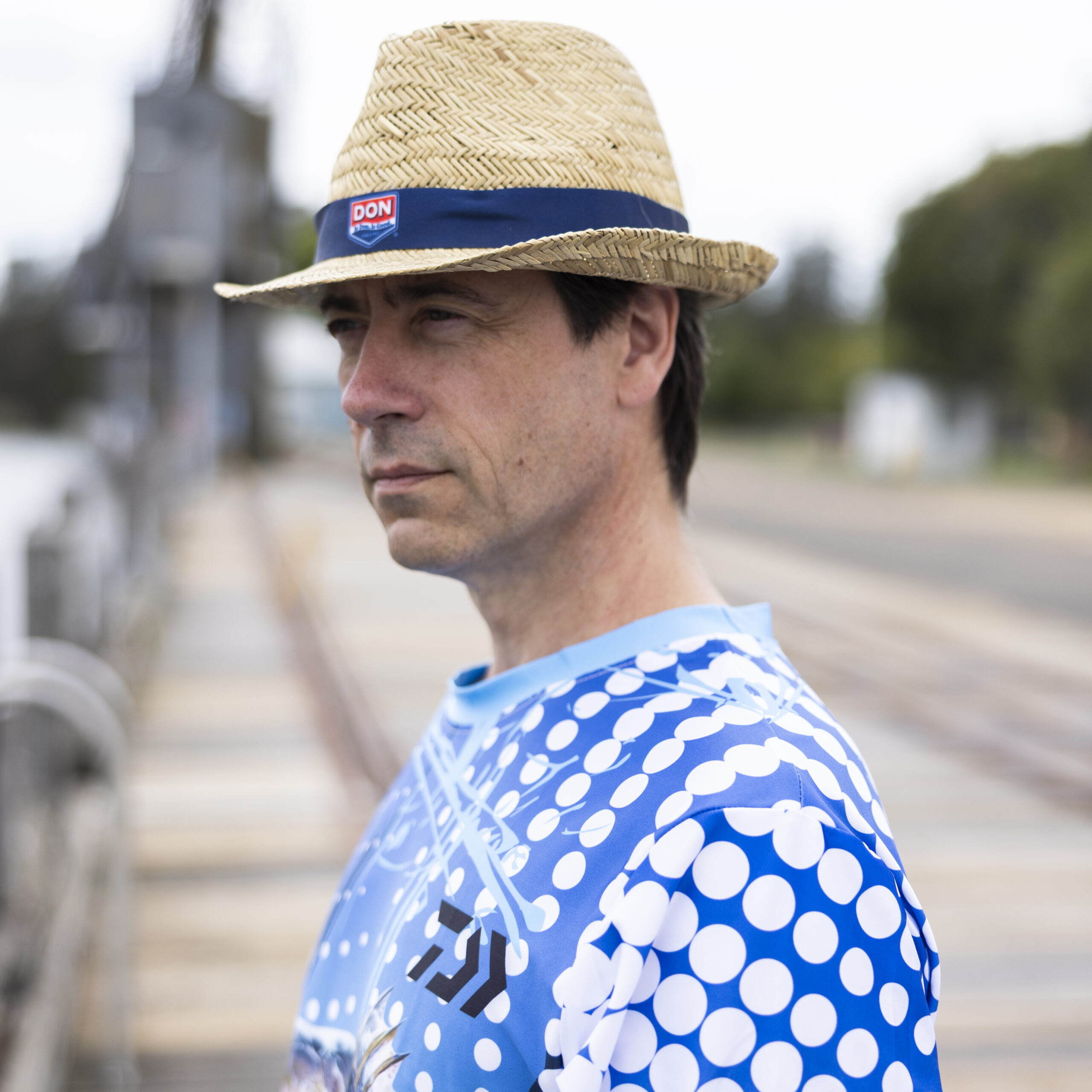 Men’s Long Sleeve Polyester Sublimated Crew Neck Fishing Tee