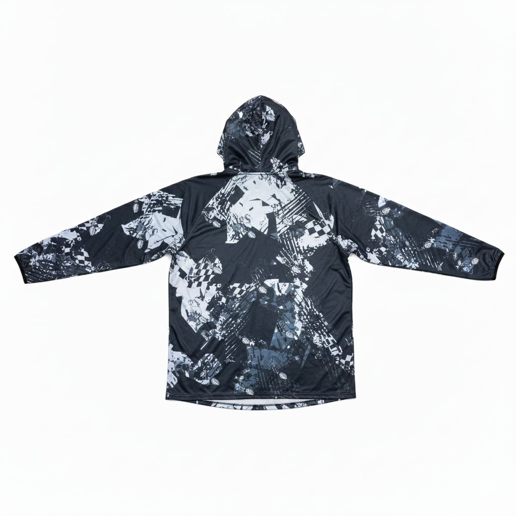 Men’s Polyester Sublimated 1/4 Zip Fishing Hoodie