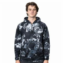 Men's Polyester Sublimated 1/4 Zip Fishing Hoodie
