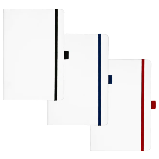 Nova White Bound JournalBook w/ Coloured Accents