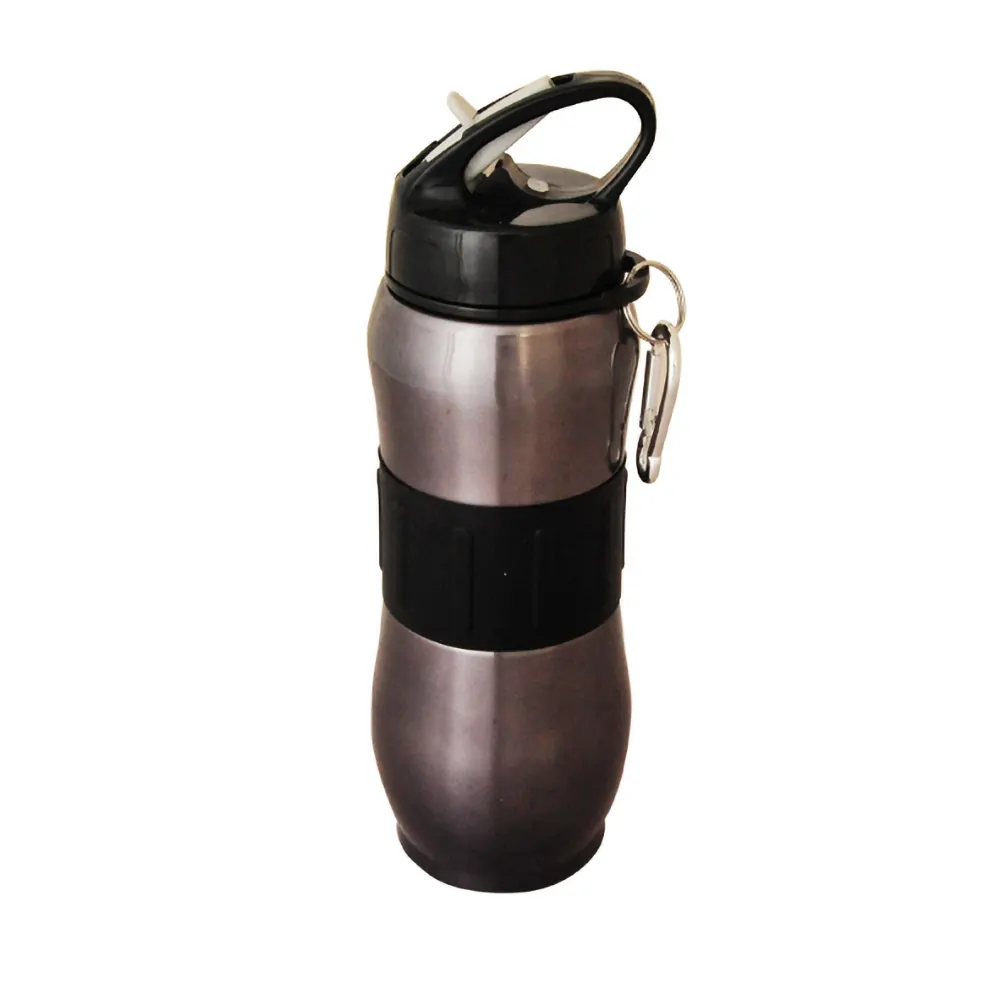 Stainless Steel Drink Bottle with Caraniner Clip