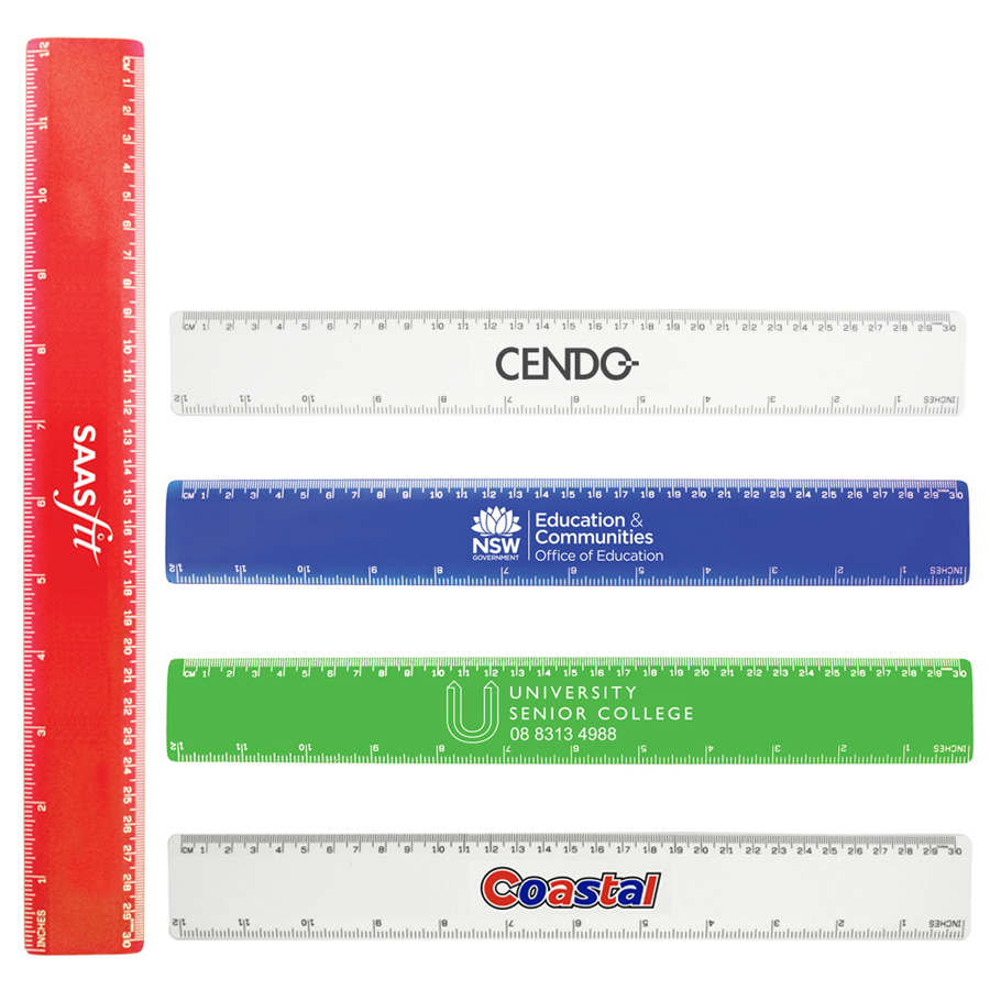 30cm Metric Plastic Ruler