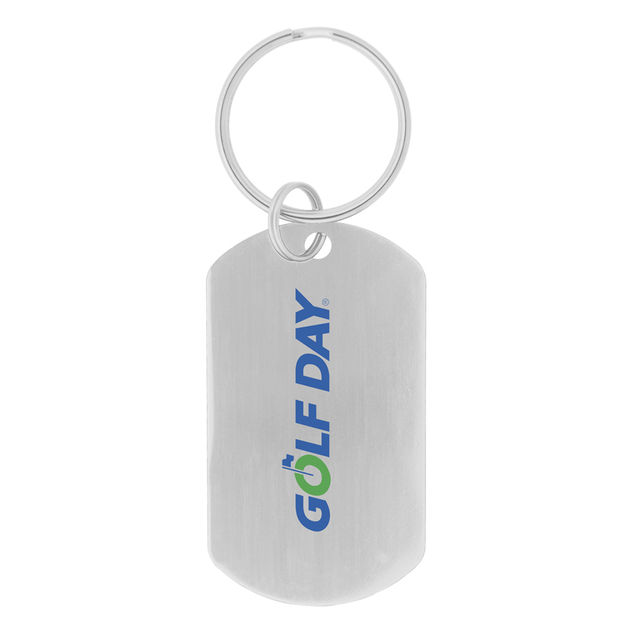 Aluminium Dog Tag Keychain