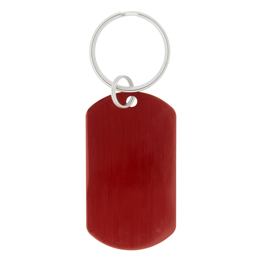 Aluminium Dog Tag Keychain