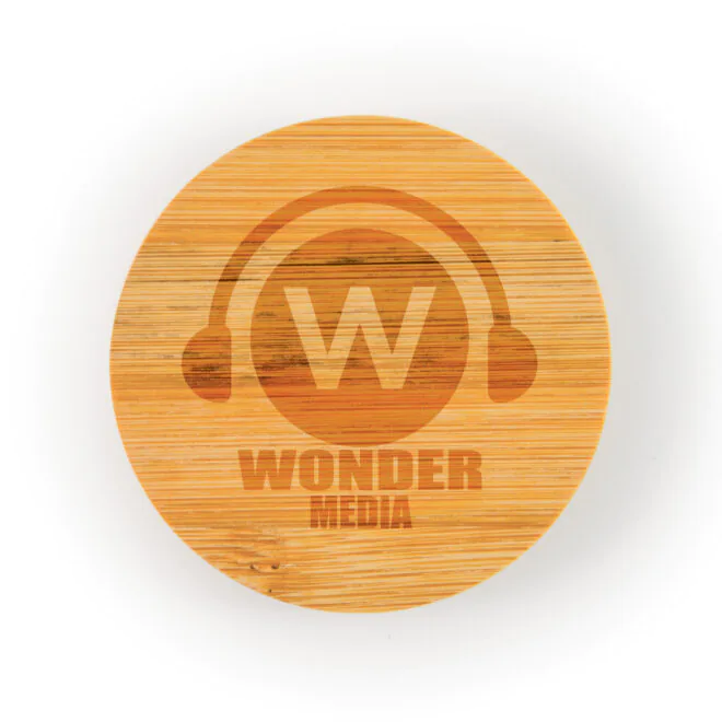Discus Bamboo Bottle Opener Coaster