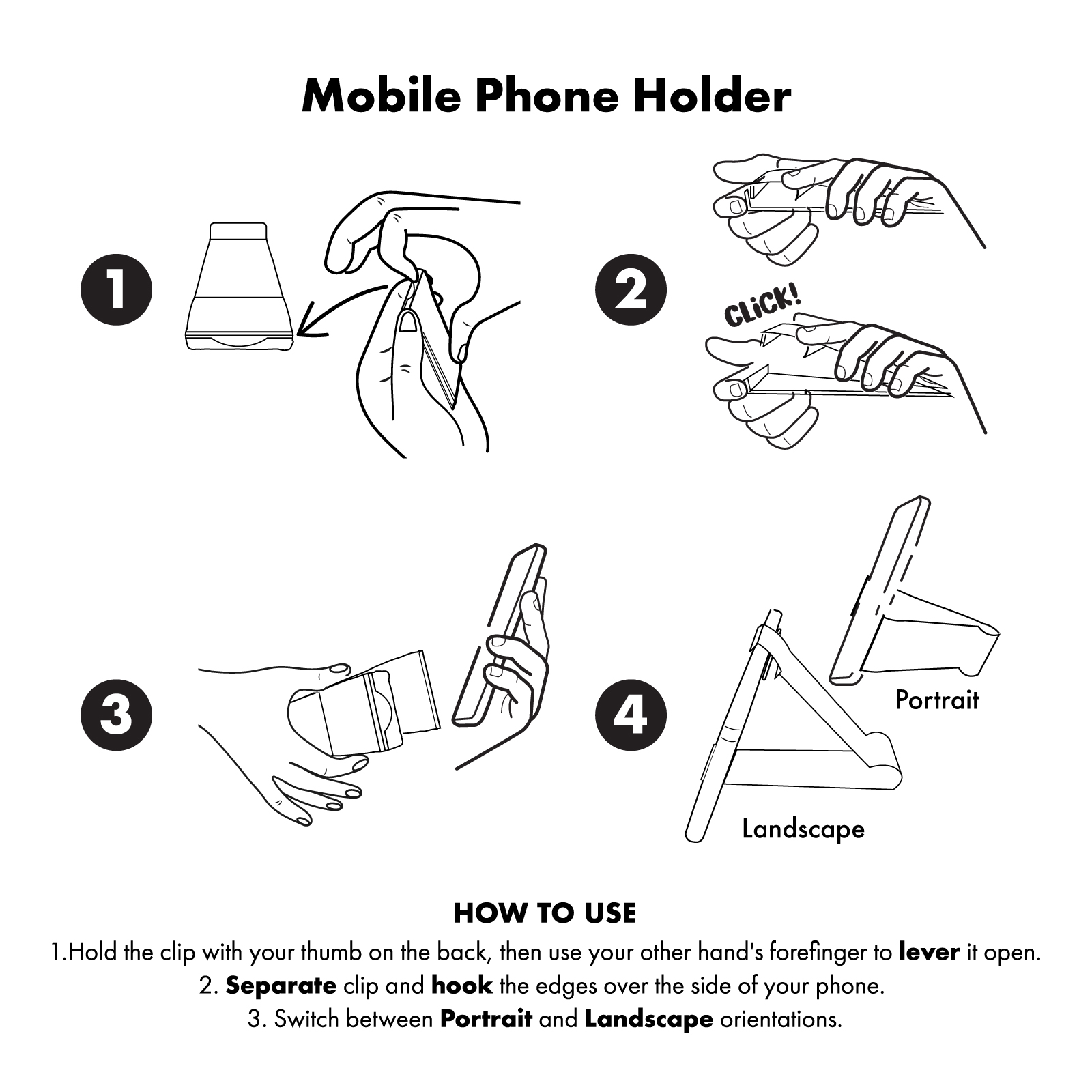 Grip Clip Phone Stand