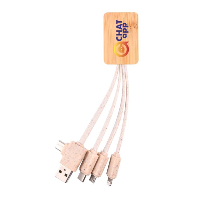 Oracle Square Bamboo Charging Cable