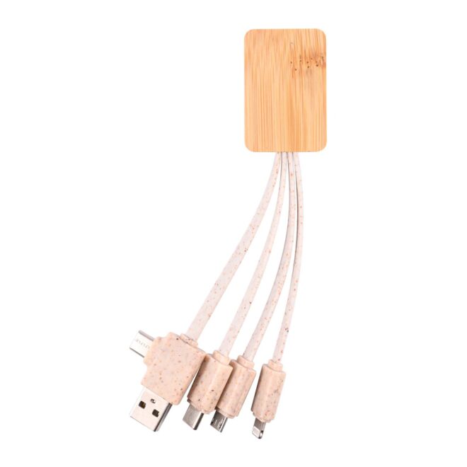 Oracle Square Bamboo Charging Cable