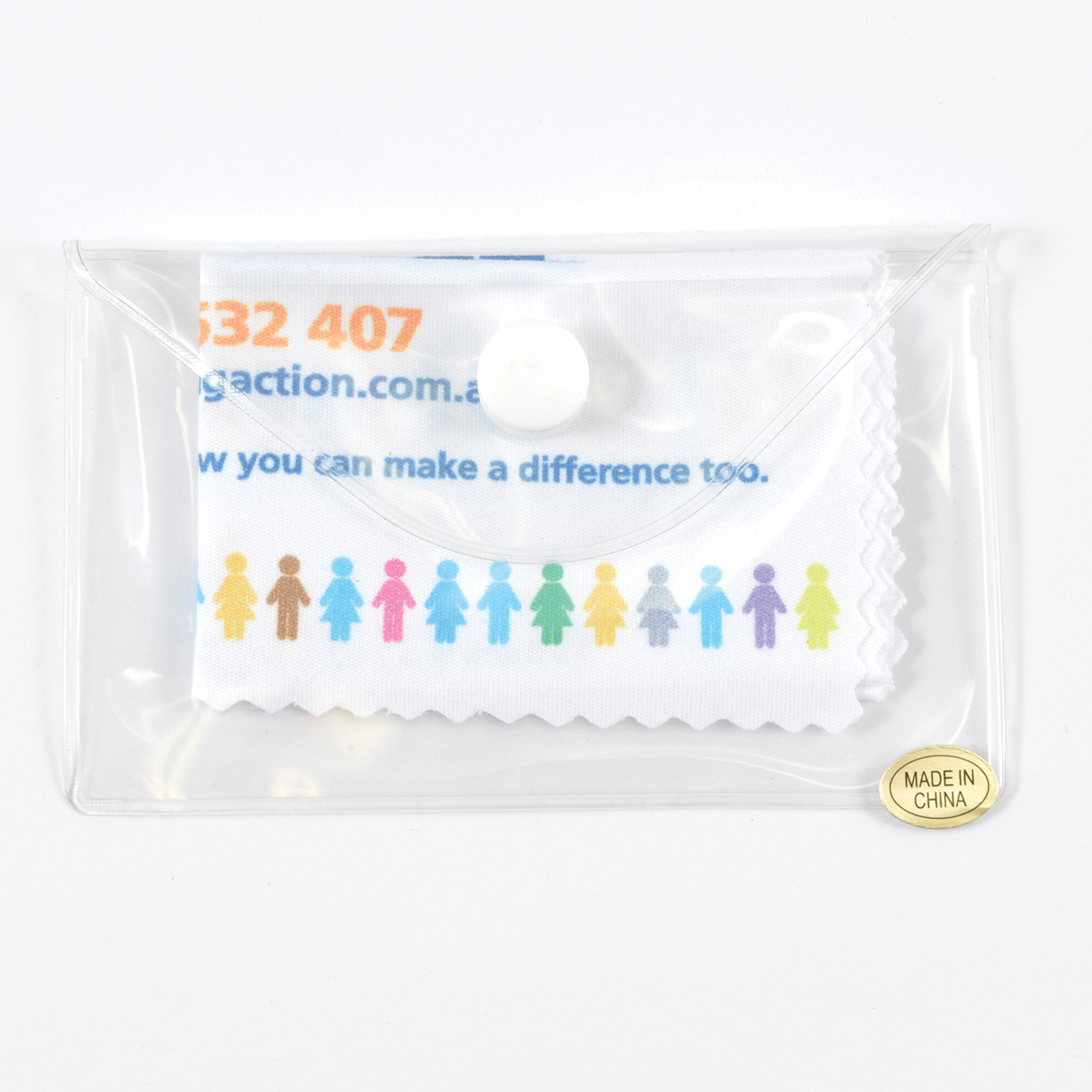 Zig Zag Edging Economy Microfibre Lens Cloth