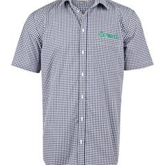 Men’s Gingham Check Short Sleeve Shirt
