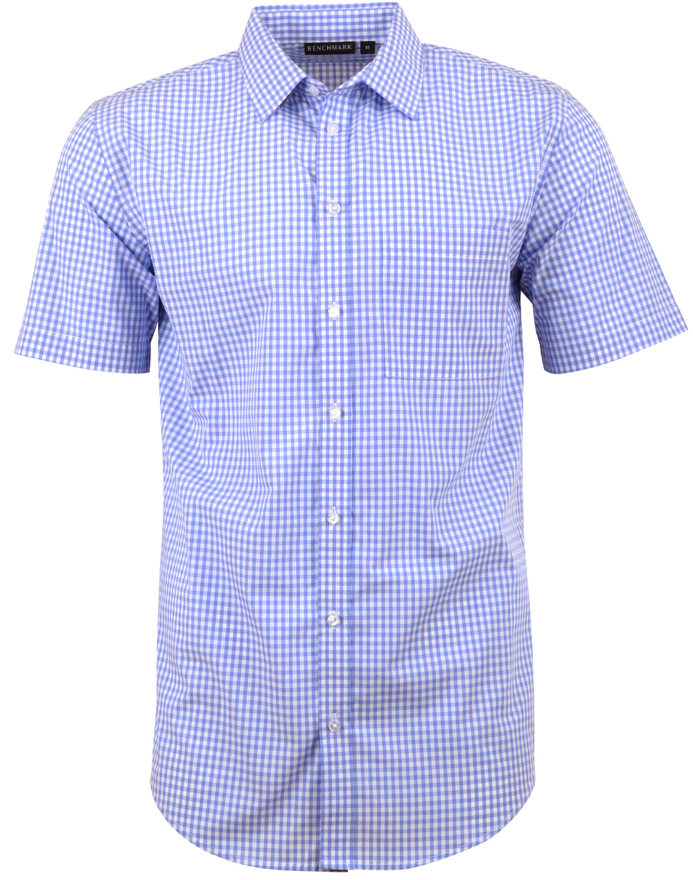 Men’s Gingham Check Short Sleeve Shirt