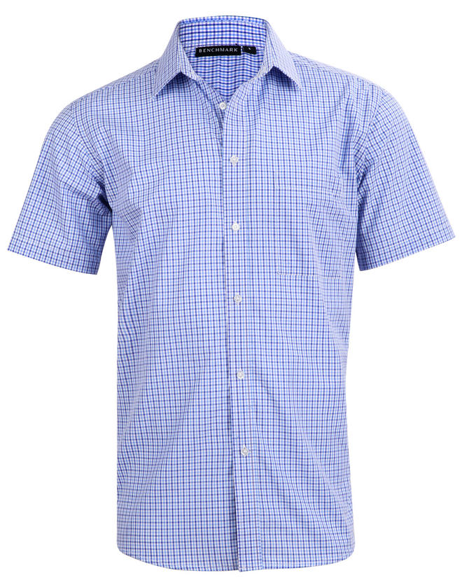 Men’s Multi-Tone Check Short Sleeve Shirt
