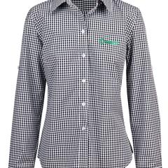 Ladies’ Gingham Check Long Sleeve Shirt