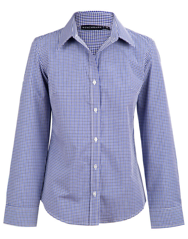 Ladies’ Multi-Tone Check Long Sleeve Shirt