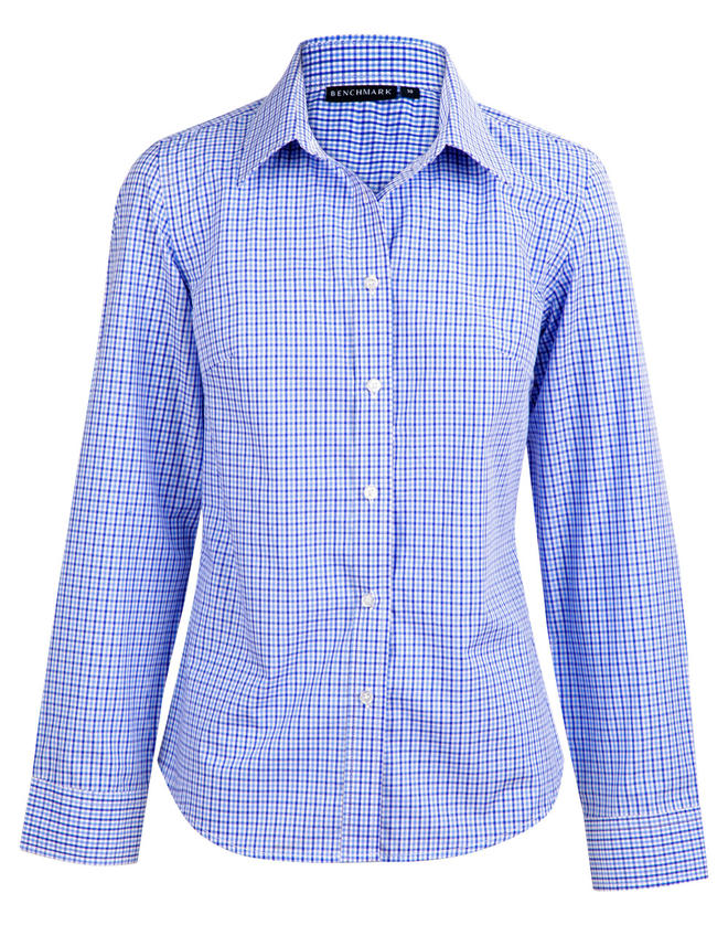 Ladies’ Multi-Tone Check Long Sleeve Shirt