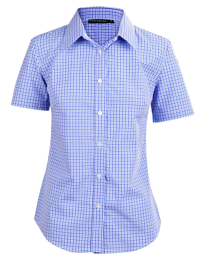 Ladies’ Multi-Tone Check Short Sleeve Shirt