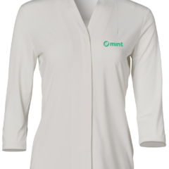 Ladies 3/4 Sleeve Stretch Knit Top Isabel