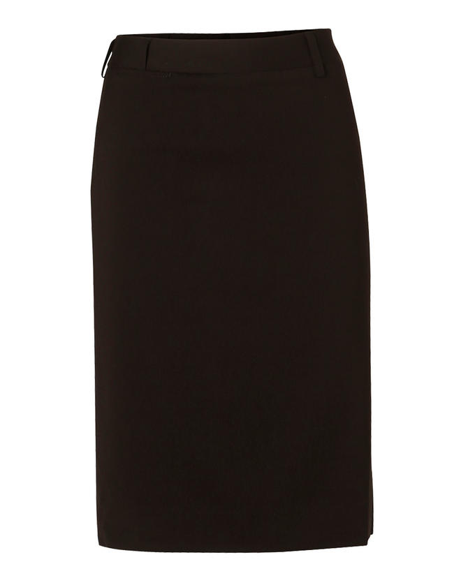 Women’s Poly/Viscose Stretch Mid Length Lined Pencil Skirt