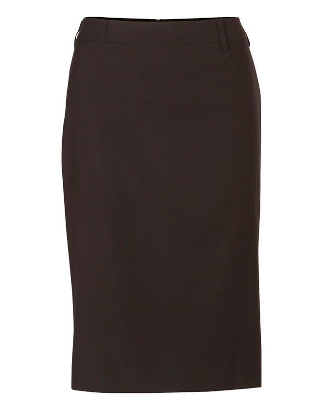 Women’s Poly/Viscose Stretch Mid Length Lined Pencil Skirt