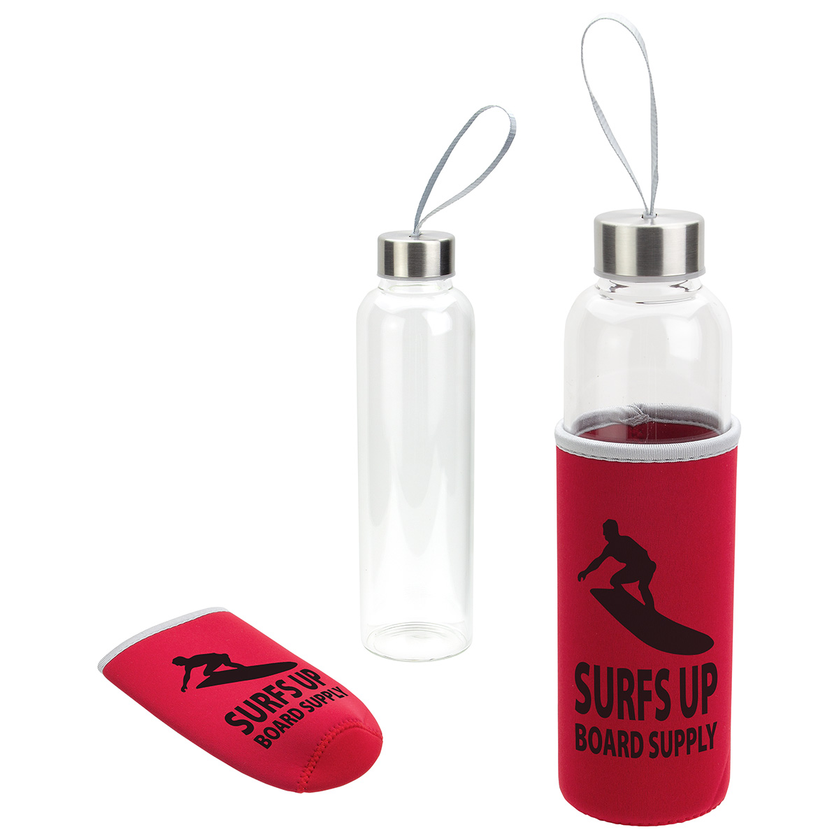 600ml Jupiter Glass Bottle With Neoprene Sleeve
