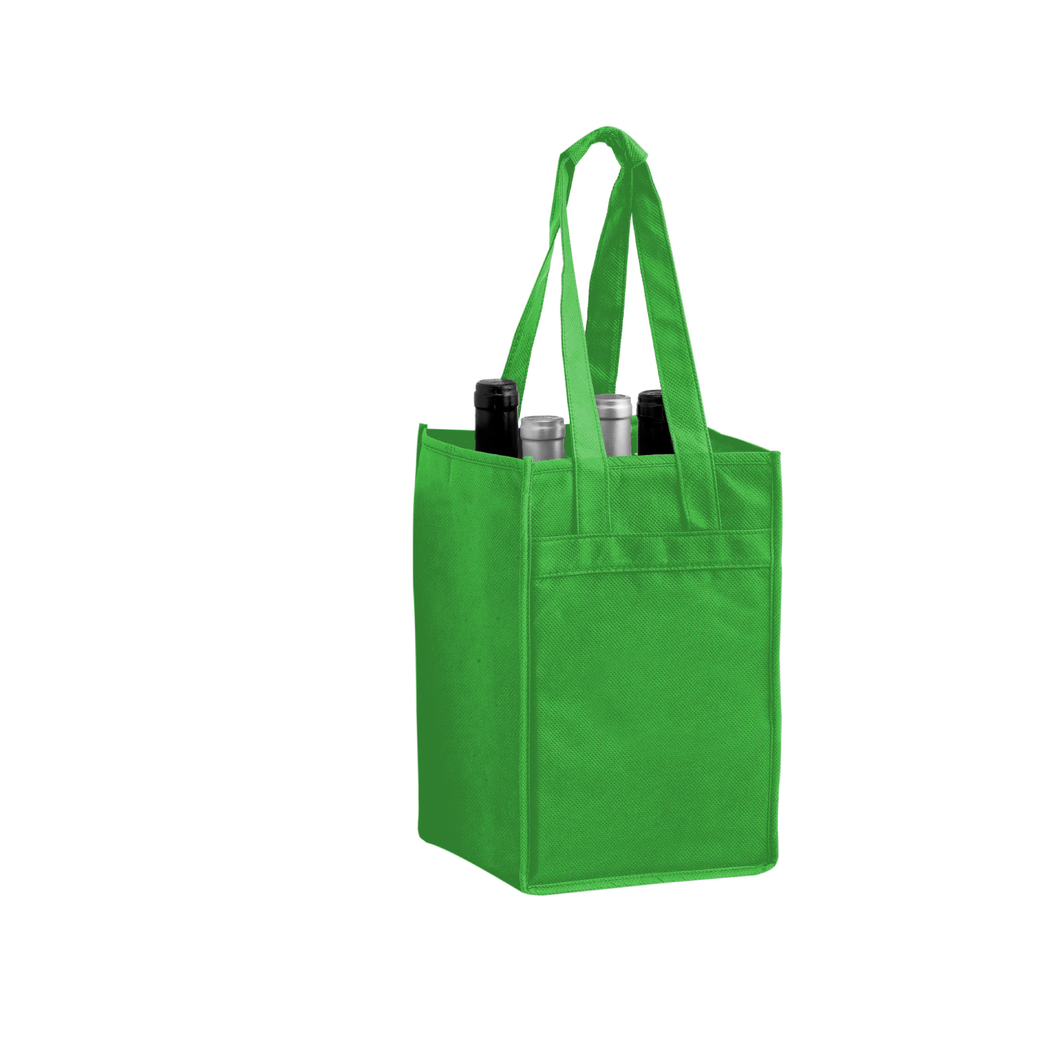 Non-Woven Polypropylene 4-Bottle Wine Tote Bag