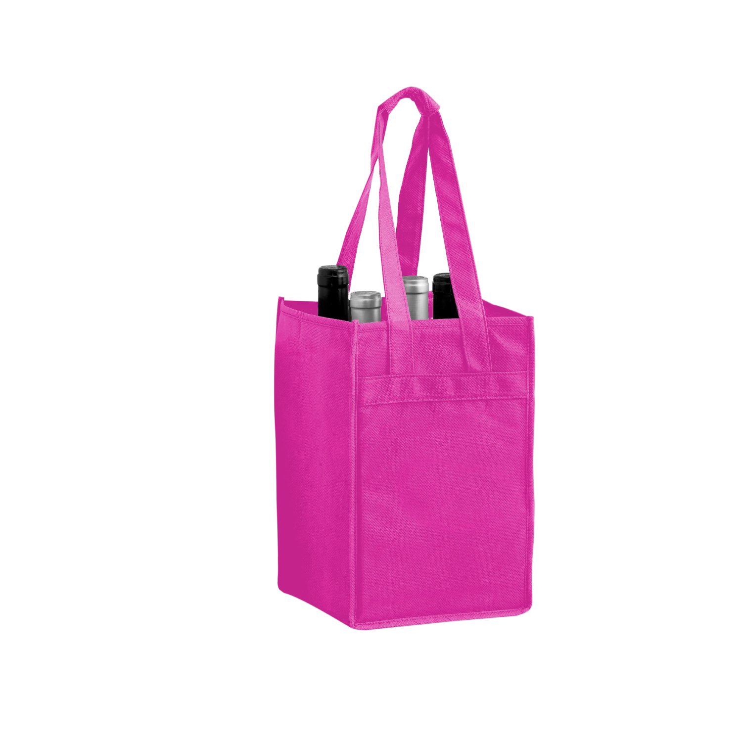 Non-Woven Polypropylene 4-Bottle Wine Tote Bag
