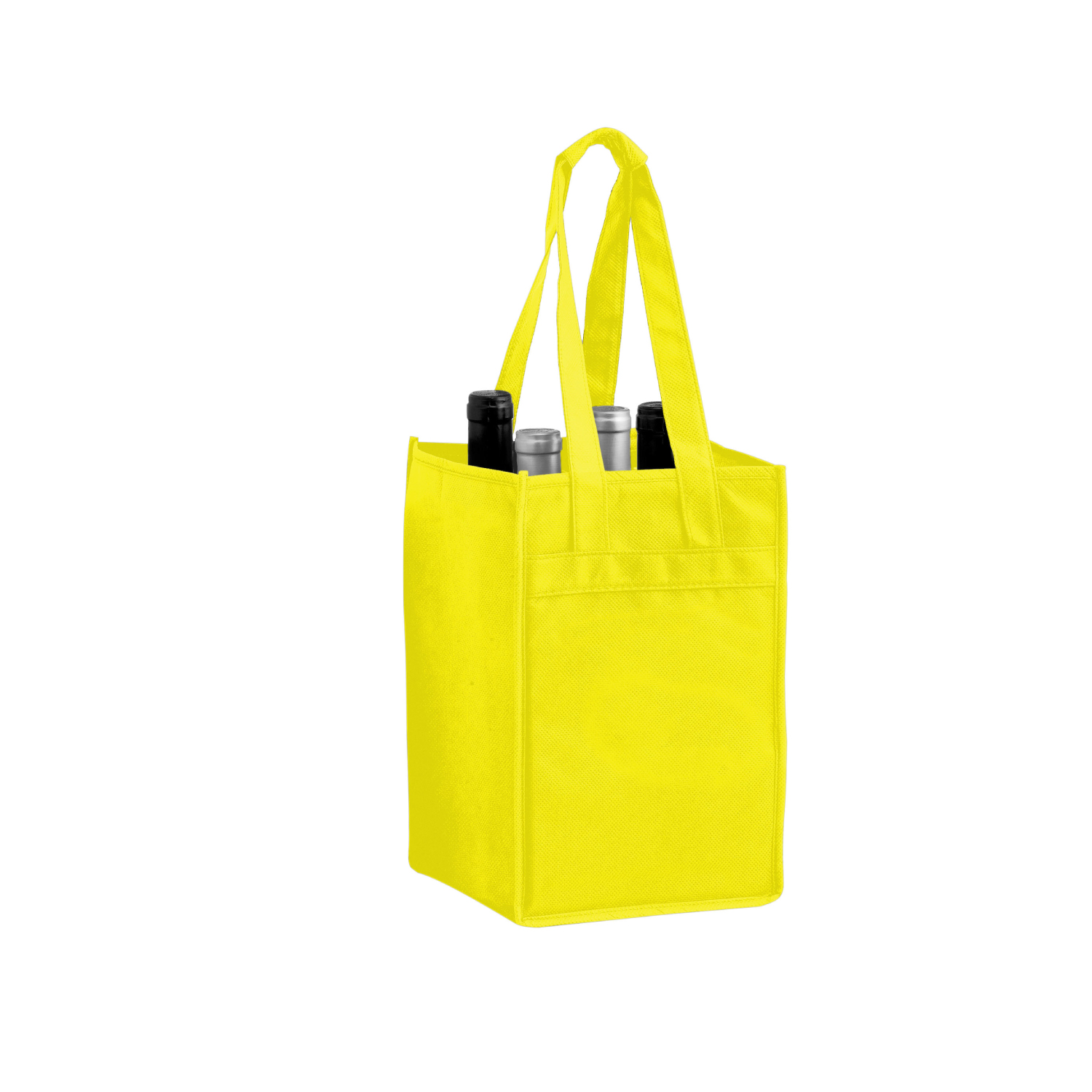 Non-Woven Polypropylene 4-Bottle Wine Tote Bag