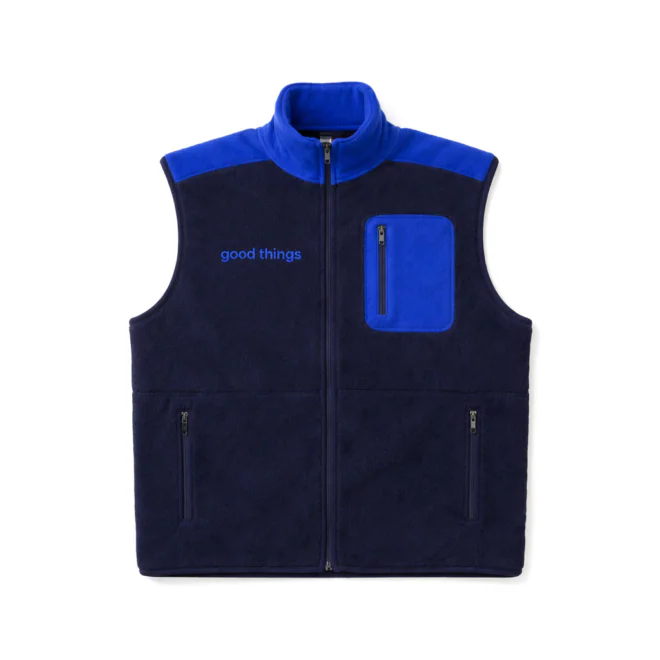 Contrast Fleece Vest