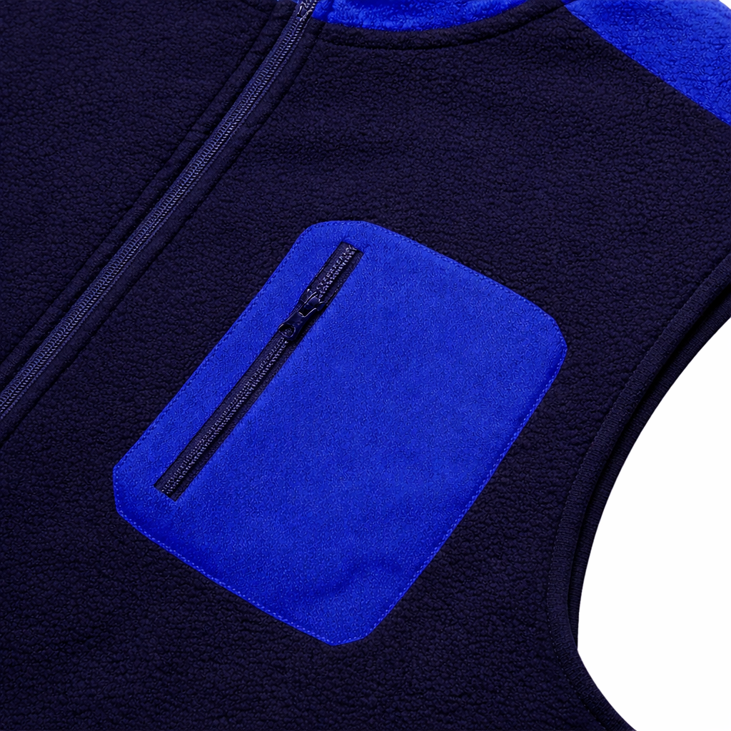 Contrast Fleece Vest