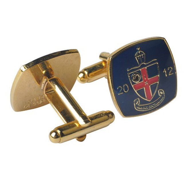 Custom Made Enamel Crest Cufflinks