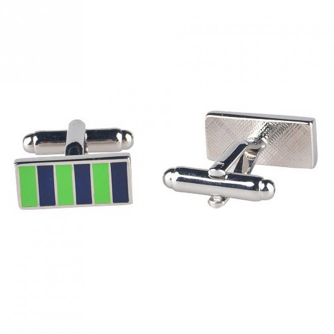 Custom Made Enamel Stripe Cufflinks