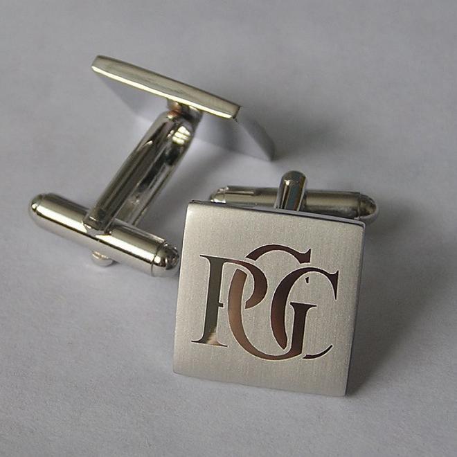 Custom Made Laser Engraved Cufflinks