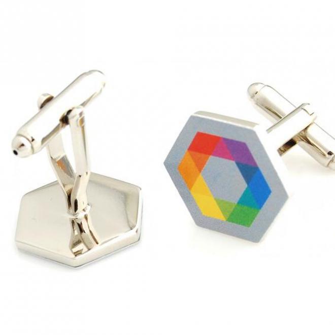 Custom Made Metal Printed Cufflinks