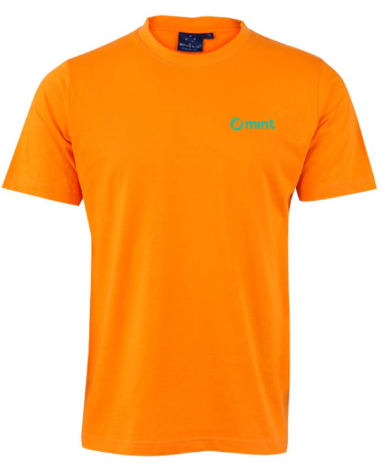 Orange branded t-shirt