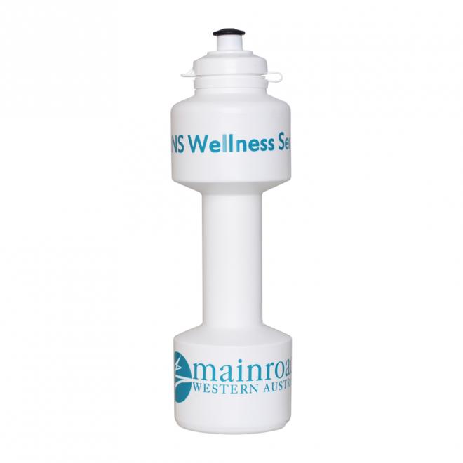 750ml Dumbell Flip Top Drink Bottle