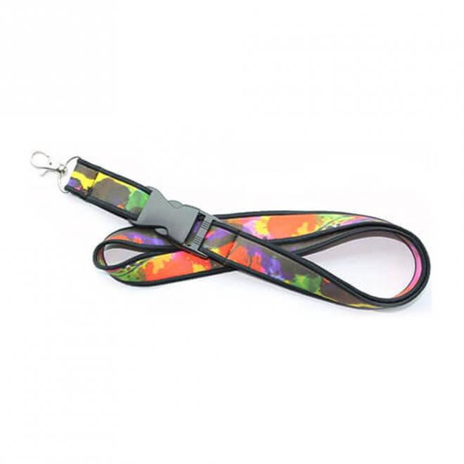 PCL23_black Neoprene Lanyard