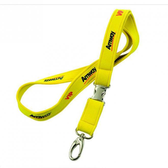 PCL23_yellow Neoprene Lanyard